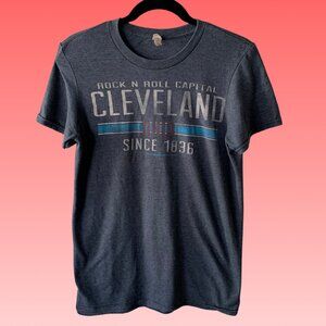 Cleveland Ohio Rock N Roll Capital Since 1836 Unisex Gray Graphic Tee S